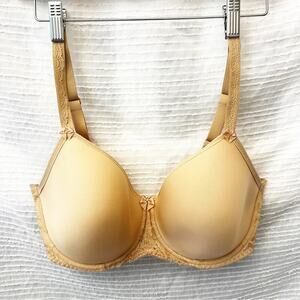 Fantasie Nude Bra sz 32H Neutral T-Shirt Bra Molded Cup Underwire Bra